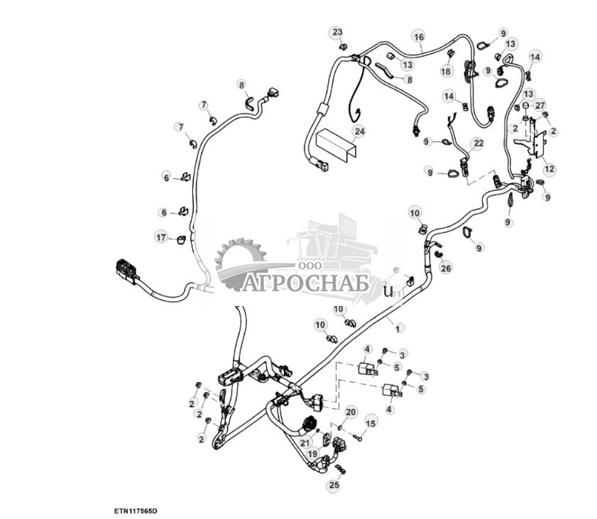 Жгут проводов, переднее шасси, с передним контроллером, с передним PTO - ST830370 38.jpg